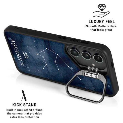 Aquarius Constellation Galaxy S24 FE Kickstand Case